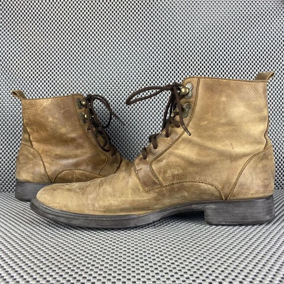 Velez Chukka Boots Mens Size 42 Brown Leather Lace Up Casual - Picture 4 of 10